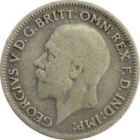 سکه 6 پنس 1931 جرج پنجم - VF35 - انگلستان