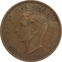 سکه 1/2 پنی 1938 جرج ششم - VF35 - انگلستان