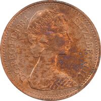 سکه 1 پنی 1984 الیزابت دوم - AU50 - انگلستان