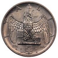 سکه 1 لیره ویکتور امانوئل سوم