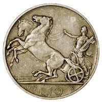 سکه 10 لیره ویکتور امانوئل سوم