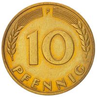 سکه 10 فینیگ جمهوری فدرال آلمان