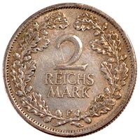 سکه 2 مارک جمهوری وایمار