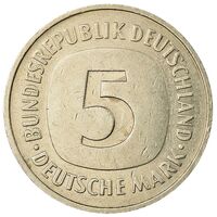 سکه 5 مارک جمهوری فدرال آلمان