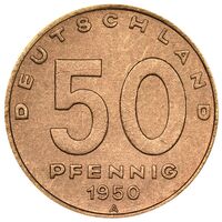 سکه 50 فینیگ جمهوری دموکراتیک آلمان