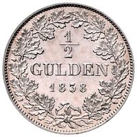سکه 1/2 گلدن کارل از هوهنتسولرن-سیگمارینگن