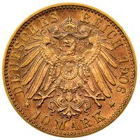 سکه 10 مارک ویلهلم دوم از ورتمبرگ