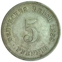 سکه 5 فینیگ فردریش سوم از امپراتوری آلمان