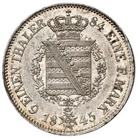 سکه 1/6 تالر ارنست آگوست از ساکس-کوبورگ-گوتا