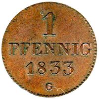 سکه 1 فینیگ آنتون از زاکسن