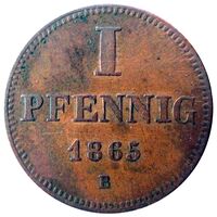 سکه 1 فینیگ ارنست فردریش از ساکس-آلتنبورگ