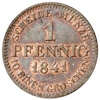 سکه 1 فینیگ ارنست آنتون از ساکس-کوبورگ-گوتا