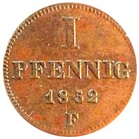 سکه 1 فینیگ گئورگ از ساکس-آلتنبورگ