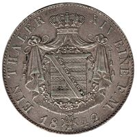 سکه 1 تالر ارنست آنتون از ساکس-کوبورگ-گوتا