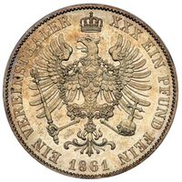 سکه 1 فرینز تالر فردریش ویلهلم چهارم از پروس