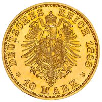 سکه 10 مارک طلا فردریش سوم از پروس