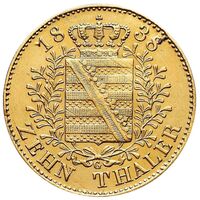سکه 10 تالر طلا فردریش آگوست دوم از زاکسن