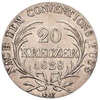 سکه 20 کروزر ارنست آنتون از ساکس-کوبورگ-گوتا
