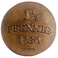 سکه 1/2-1 فینیگ کارل فردریش از ساکس-وایمار-آیزناخ
