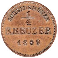 سکه 1/4 کروزر فردریش گونتر از شوآرتزبورگ-رودولشتات