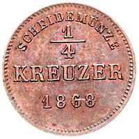 سکه 1/4 کروزر آلبرت از شوآرتزبورگ-رودولشتات