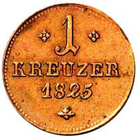 سکه 1 کروزر ویلهلم دوم از هسه-کسل