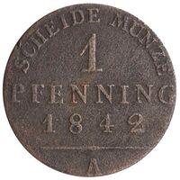 سکه 1 فینیگ فردریش گونتر از شوآرتزبورگ-رودولشتات