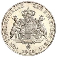 سکه 1 تالر لئوپولد چهارم فردریش از آنهالت-دسائو-کوتن