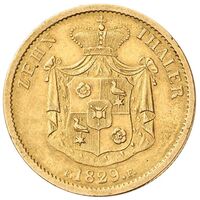 سکه 10 تالر طلا گئورگ ویلهلم از شاومبورگ-لیپه