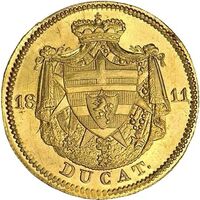 سکه 2 دوکات طلا کارل یکم از آیزنبورگ