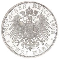 سکه 2 مارک آلبرشت گئورگ از شاومبورگ-لیپه