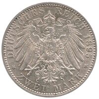 سکه 2 مارک آلفرد از ساکس-کوبورگ-گوتا