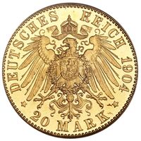 سکه 20 مارک طلا فردریش دوم از آنهالت