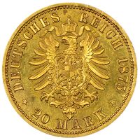 سکه 20 مارک طلا فردریش یکم از آنهالت