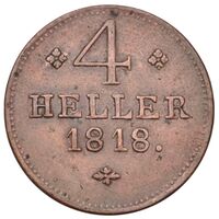 سکه 4 هیلر ویلهلم یکم از هسن-کسل