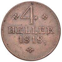 سکه 4 هیلر ویلهلم دوم از هسه-کسل