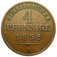 سکه 4 فینیگ گئورگ ویلهلم از شاومبورگ-لیپه