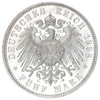 سکه 5 مارک آلبرشت گئورگ از شاومبورگ-لیپه