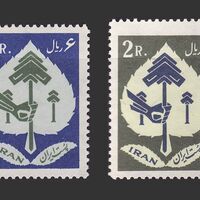 تمبر جشن درختکاری 1340 - محمدرضا شاه