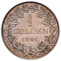 سکه 1/2 گلدن فردریش ویلهلم کنستانتین از هوهنتسولرن-هشینگن