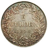سکه 1/2 گلدن ویلهلم یکم از ناسائو