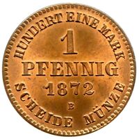 سکه 1 فینیگ فردریش ویلهلم از مكلنبورگ-استرلیتز