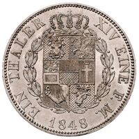 سکه 1 تالر فردریش فرانتس دوم از مكلنبورگ-شوورین