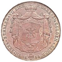 سکه 2 تالر فردریش ویلهلم کنستانتین از هوهنتسولرن-هشینگن