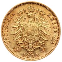 سکه 20 مارک طلا فردریش فرانتس دوم از مكلنبورگ-شوورین