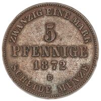 سکه 5 فینیگ فردریش ویلهلم از مكلنبورگ-استرلیتز