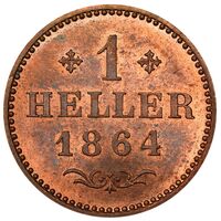 سکه 1 هیلر از فرانکفورت
