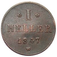 سکه 1 هیلر لودویگ دوم از هسه-دارمشتات