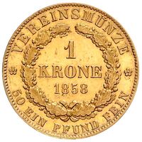 سکه 1 کرون طلا گئورگ پنجم از هانوفر