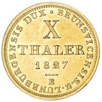 سکه 10 تالر طلا گئورگ چهارم از هانوفر